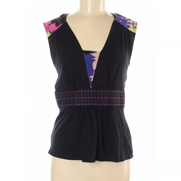 Plenty by Tracy Reese Silk Trim Top - Picture 1 of 9